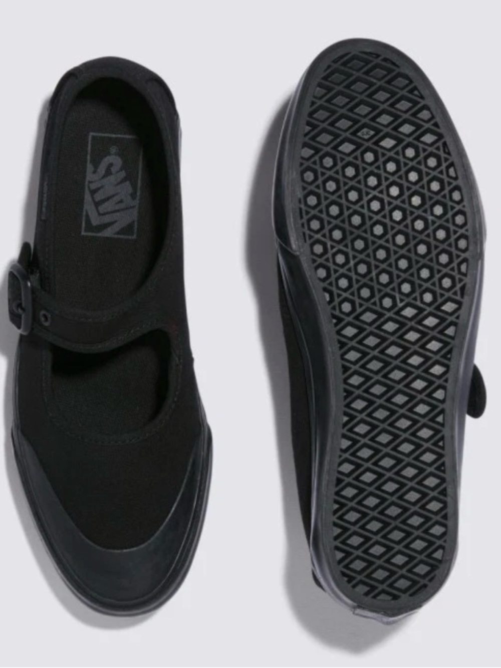 Vans Canvas Mary Jane Sneakers, All Black, NWOT, Women’s Size 9.5 (EUR 40.5) - Picture 2 of 13